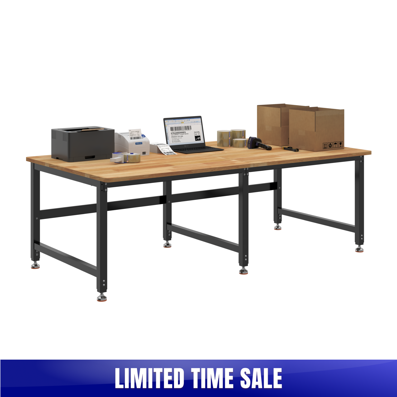 Heavy-Duty Industrial Packing Table – 90